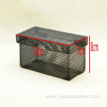 Flip card storage box Metal grid creative storage